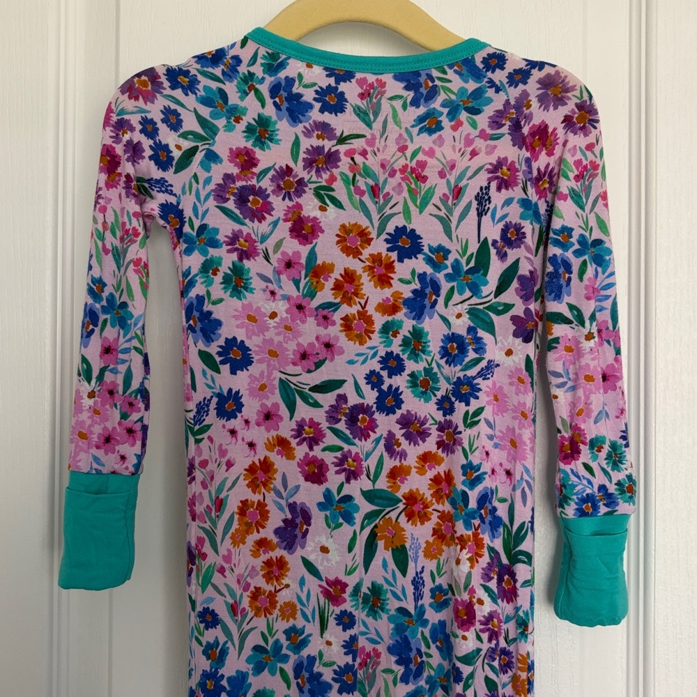Little Sleepies Sweet Pea Floral Zippy - EUC - Picture 7 of 7